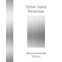 Genuine SAAS Pinstripe Solid Silver 12mm x 10mt