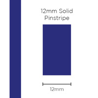 Genuine SAAS Pinstripe Solid Dark Blue 12mm x 10mt