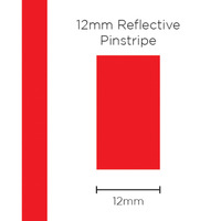 Genuine SAAS Pinstripe Reflective Red 12mm x 1mt