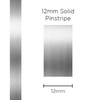Genuine SAAS Pinstripe Solid Chrome Mylar 12mm x 10mt