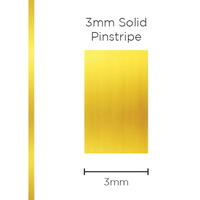 Genuine SAAS Pinstripe Solid Gold Mylar 3mm x 10mt