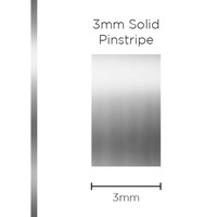 Genuine SAAS Pinstripe Solid Chrome Mylar 3mm x 10mt