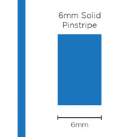 Genuine SAAS Pinstripe Solid Medium Blue 6mm x 10mt