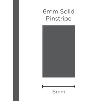 Genuine SAAS Pinstripe Solid Charcoal 6mm x 10mt