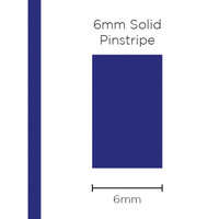 Genuine SAAS Pinstripe Solid Dark Blue 6mm x 10mt