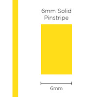 Genuine SAAS Pinstripe Solid Yellow 6mm x 10mt