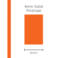 Genuine SAAS Pinstripe Solid Orange 6mm x 10mt