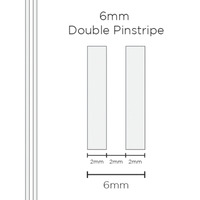 Genuine SAAS Pinstripe Double White 6mm x 10mt