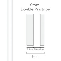 Genuine SAAS Pinstripe Double White 9mm x 10mt