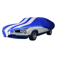 Autotecnica Indoor Show Car Cover GT Gran Turismo Edition & White Stripe Non Scratch - Blue