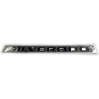 Genuine Chevrolet Badge Black 1500 "Silverado" for Tailgate Chevrolet Silverado 2021 2022