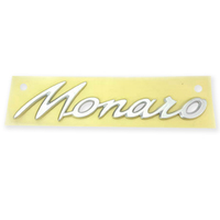 Genuine Holden Badge for "Monaro" V2 VY VZ 1/4 Panel Silver Satin (1) 