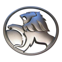 Genuine Holden Badge "Lion" for Holden Tailgate Ute SS S Storm VT VU VX VY VZ Silver Satin