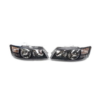 Genuine Holden Caprice WK WL Left & Right Headlamps / Headlights Black for HSV Grange GMH NOS