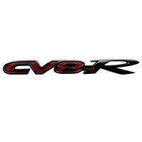 Genuine Holden Badge "Cv8r" Cv8-R VZ Trunk Decklid Bootlid Gloss Black/Red