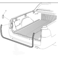 Genuine Holden / HSV Tailgate Rubber End Bumper VE VF Ute (Used For Models With Genuine Hardlid) On Body Sold As PAIRS * ITEM NUMBER 2 ONLY *