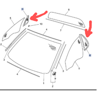 Genuine Holden Left 1/4 Window Glass Trim C Pillar VE AND VF Holden and HSV All Models 2006-2017 Sold As Pair