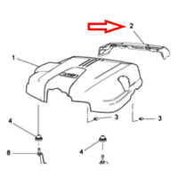 Genuine Holden Top Rear Engine Insulator Cover for VF WN ALL Model V6 (Fibre Material)