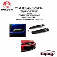 Genuine Holden Sports Black-Out Kit DRL Fender Inserts Grille Surrounds for VF Series 2 SS Chev Built From September 2015 