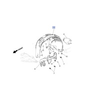 Genuine Holden Front Inner Guard Liner Fender Left Hand for VF Series 2 Commodore SS SSV SV6 and Some HSV 9/2015 > 2017 Storm Thunder Redline