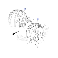 Genuine Holden Front Inner Guard Liner Fender Left & Right Hand for VF Series 2 Commodore SS SSV SV6 And Some HSV 2015 > 2017 Storm Thunder Redline