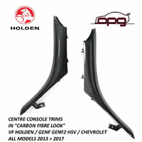 Genuine Holden HSV Centre Console Trim Carbon Look for VF SS Export Chevrolet Pair