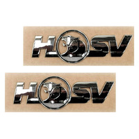 Genuine Holden HSV Badge Fender / Guard "HSV" for Monaro HSV GTS GTO Coupe - Chrome Pair