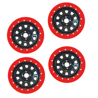 Autotecnica Beadlock Simulator Kit Suits 16" Rims 4WD & Passenger Set of 4 Red