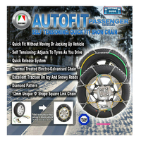 Autotecnica Snow Chain Kit for Passenger Cars - 205/ R14 14" Tyres / Wheels / Rims - Ca100 Will Not Suit SUV Vehicles