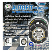 Autotecnica Snow Chain Kit for Passenger 14" 15" 16" 17" Sedan Ute Wagon Wheels CA100 Will Not Suit SUV Vehicles