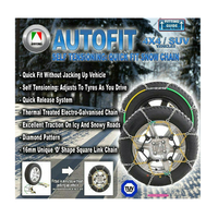 Autotecnica Snow Chain Kit for 4x4 4WD SUV 265/75 X 16 Tyres / Wheels CA480