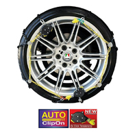 Autotecnica Snow Chain Kit Premium Autofit Clip On for SUV 4WD Cars 225/55 R18 Tyres CAP400