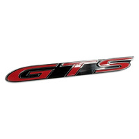 Genuine HSV Grille Badge for VE E1 E2 E3 E Series / HSV Coupe "GTS" Red Black - GTS 