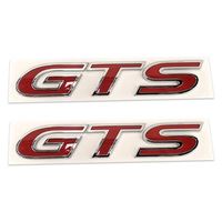 Genuine Holden HSV Badge "GTS" for VY GTS & GTS Coup'e Coupe 2004 2005 2006 Side Badges - (2) Badge - Red with Chrome Rim