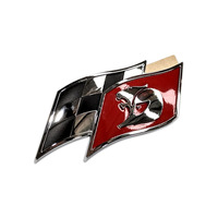 Genuine HSV / Holden Badge Flag for VE E1 E2 E3 Clubsport R8 Maloo GTS Red / Chrome / Black