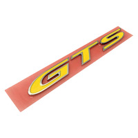 Genuine Holden HSV Badge "GTS" for VF GEN-F GEN-F2 GTS Boot Badge - Yellow with Chrome Rim