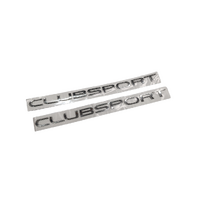 Genuine HSV Holden Decal Badge Chrome for VE E1 E2 E3 "Clubsport" Rear Door Left & Right