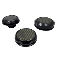Autotecnica FORCAPS - Shadow Series Billet Engine Caps With Carbon Inserts for BA BF & FG Mk1 V8 Set
