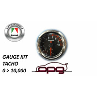 Autotecnica Performance Tachometer Tacho 52mm Analog Gauge Black Face 7 Colour Lighting