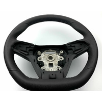Genuine Holden Sports Leather Flat Bottom Steering Wheel With Red Stitch for VF Holden SS SSV SV6 VF SS Chev HSV