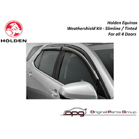 Genuine Holden Equinox Tinted Weathershields Kit Slimline - All 4 Doors - for LS LT LTZ LTz-V