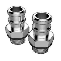 SAAS Catch Tank Hose Fitting Aluminium 14mm 9/16 - Pair