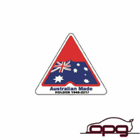 HOI Decal Flag Australian Made - for Holden 1948-2017 1/4 Vent Window Sticker