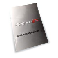 Genuine HSV Service Warranty Book for GenF Gen-F VF Clubsport & Clubsport R8 Senator Grange Maloo Tourer