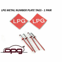 TFI LPG Number Plate Tags / Plates Number / Licence Plate LPG Identification 1 Pair