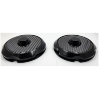 Autotecnica LS1-2SCS - Shadow Series Billet Front Strut Covers With Carbon Inserts For Holden & HSV VS VT VX VU VY VZ VE VF / Statesman Models VS>WN