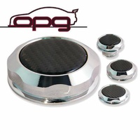 Autotecnica Chrome Carbon Top Alloy Billet Engine Cap Kit for VE V8 6.0ltr G8 Pontiac G8