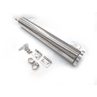 Autotecnica Universal Polished Alloy Radiator Overflow Recovery Tube / Tank
