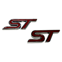 Badge Combo Kit "ST" for Ford Focus & Fiesta XR5 ST Front & Rear Red