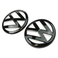 Badge Combo Grille & Hatch for GOLF MK7 MKVII VW Volkswagen GTI / GOLF R Gloss Black With White Background